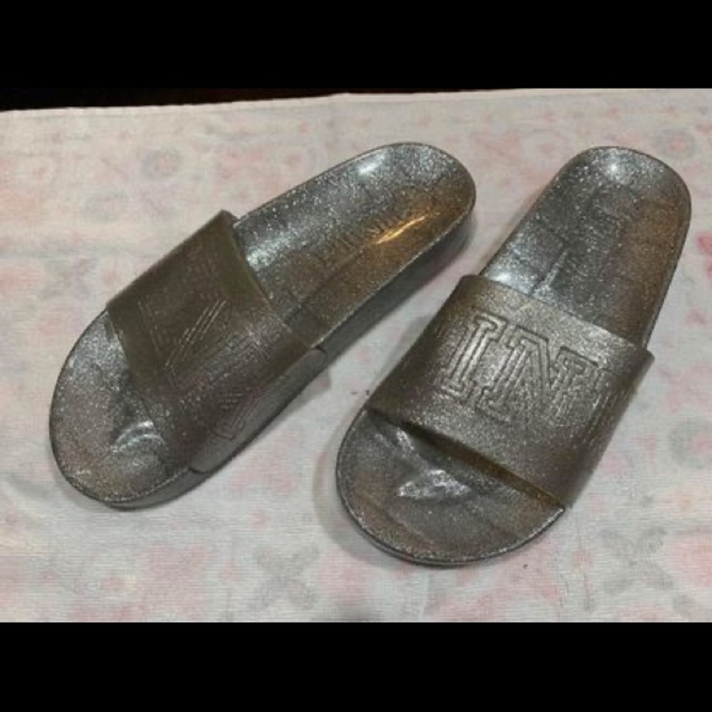 PINK Glitter Slides